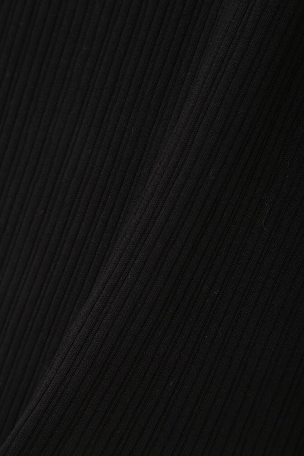 レイヤードニットワンピース (ブラック) / ワンピースとジレのセット販売 / ストレッチ / ウォッシャブル / 0315147212