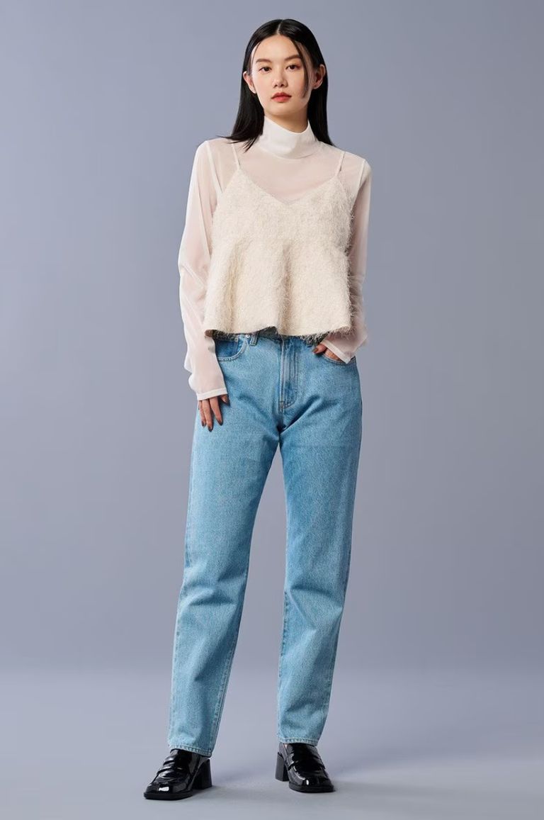 uncrave - トリッコトシフォンハイネックカットソー(オフ uncrave - トリッコトシフォンハイネックカットソー(オフ