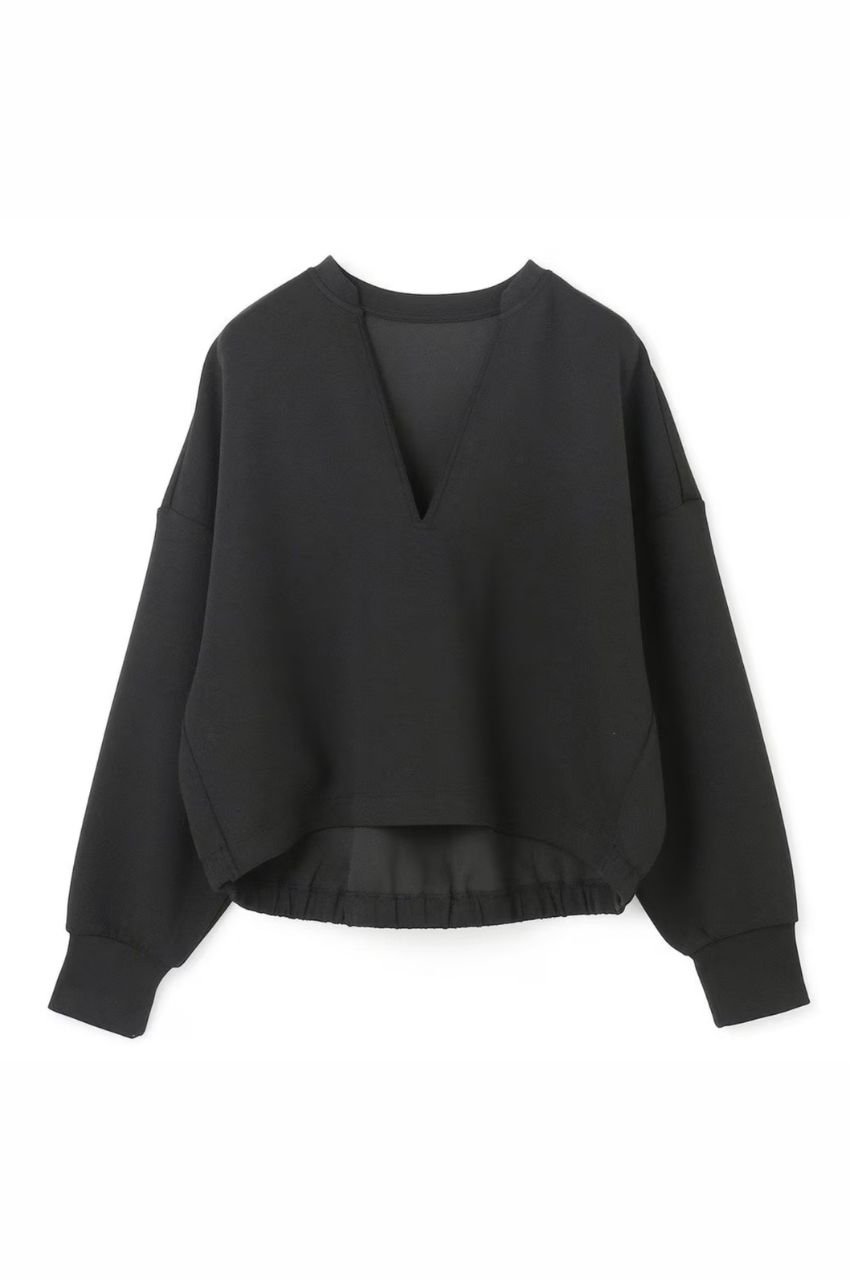 BEAUTY FORM JERSEY キーネックプルオーバー (ブラック) ポリエステル / UVカット / 軽量 / ウォッシャブル / KKUMCW0361