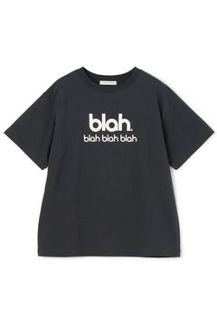 コットンロゴプリント Tシャツ (ブラック) コットン / ウォッシャブル / 天竺編み