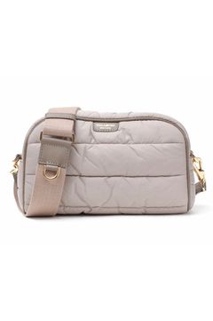 GINO / ジーノ (Greige) / ナイロン / 牛革 (Italian Leather) / ショルダーバッグ / 長財布入るサイズ / 日本製 / V-2192
