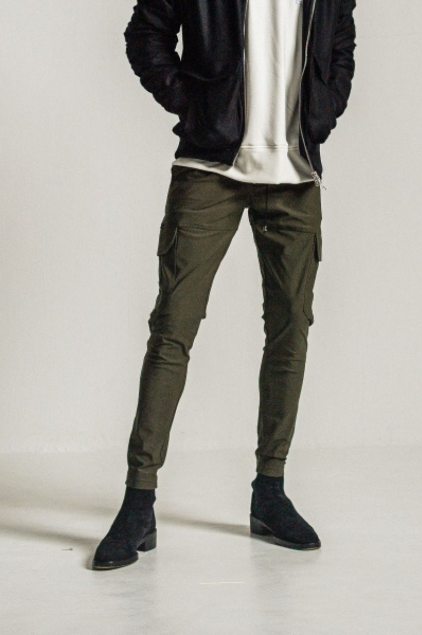 Darrell HEAT cargo PT (KHAKI) レーヨン / ストレッチ / 裏起毛 / ウォッシャブル / RC34-ST-010H
