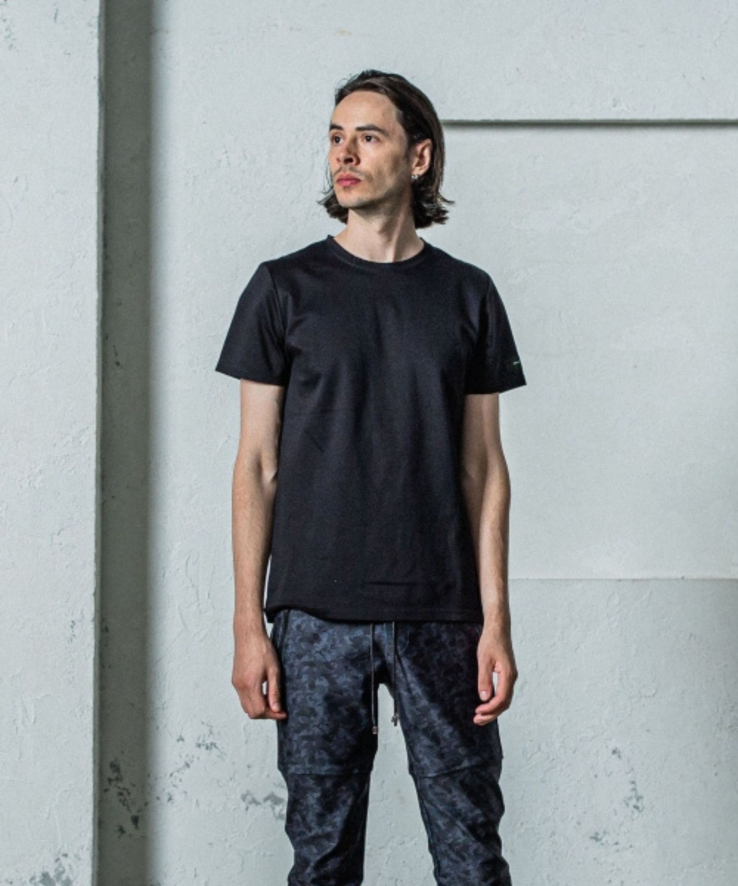 Finest BASIC T (ブラック) コットン / 最高級オーガニックコットン / ややタイト / 手洗可/  RC35-T-006