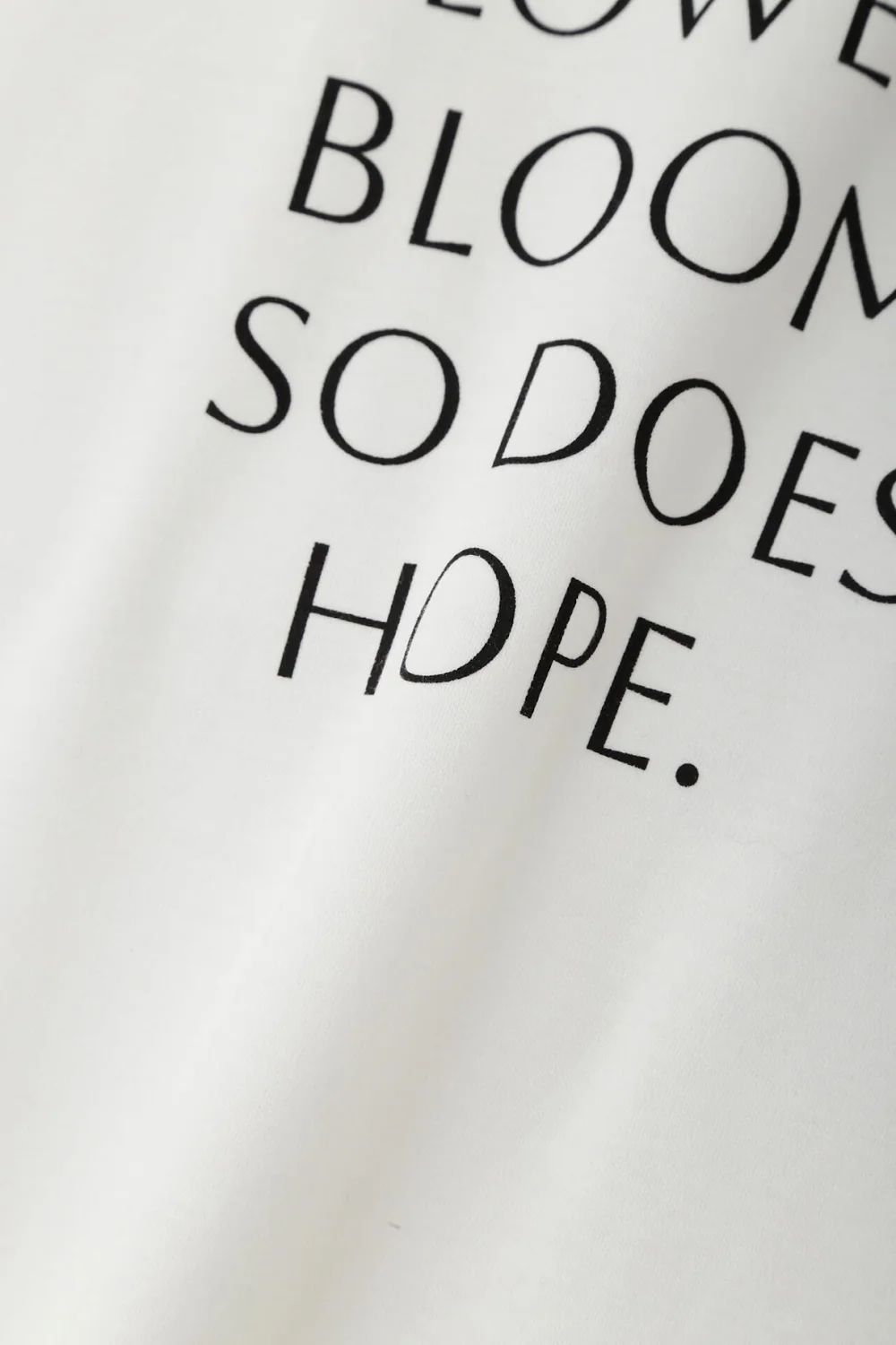 Where flowers bloom Tシャツ (ホワイト) / 綿 100% / ストレッチ / ウォッシャブル / 0315160211