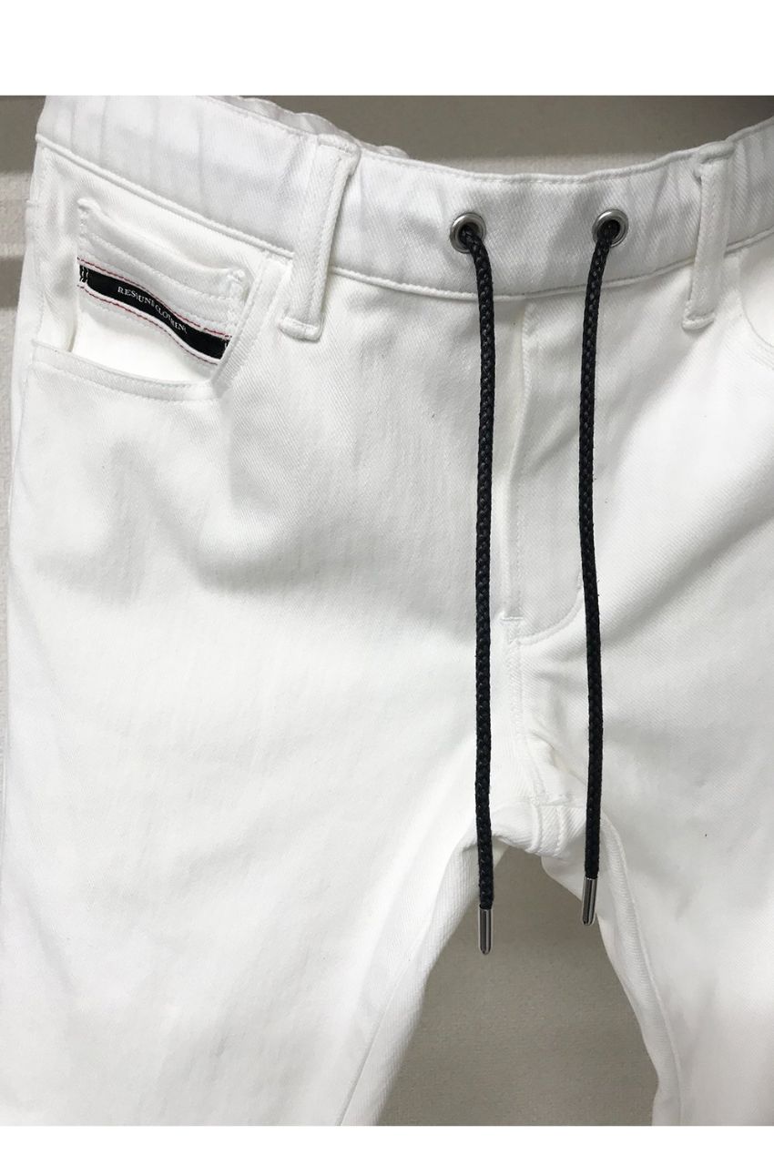 RC20 MICK DENIM JERSEY BLACK / デニムジャージテーパードパンツ