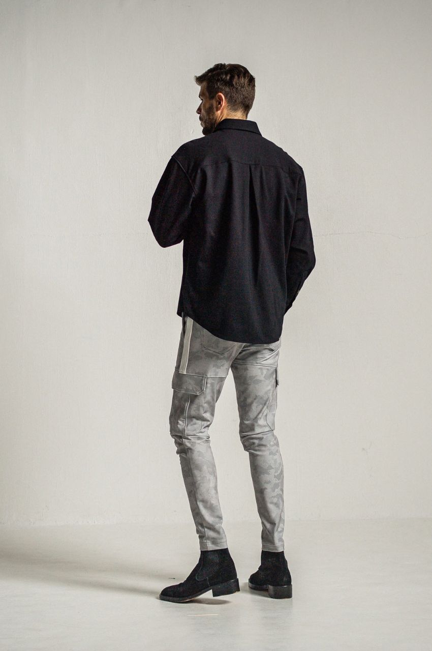 Darrell HEAT cargo PT (GREYCAMO) ナイロン / 裏起毛 / 360°ストレッチ / サイドライン  /RC34-ST-010H