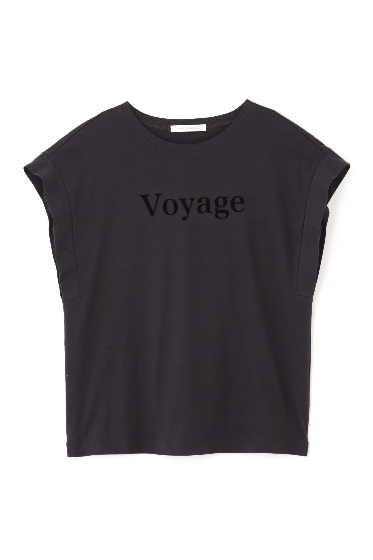VoyageプリントTシャツ（グレー）綿 100% / ストレッチ / ドロップショルダー / ウォッシャブル / 日本製