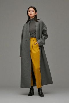 uncrave - WOOL BONDING LONG COAT/ウールボンディングロングコート