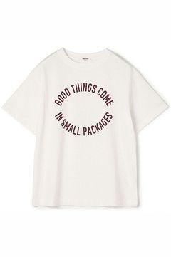 コットンロゴプリント Tシャツ ( ホワイト ) コットン / フロントロゴプリ ント / 洗濯可/ 12-03-52-03201