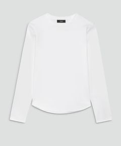 Clinton Knit 2 Shirt Tail Tee(ホワイト)綿 / ウォッシャブル / 手洗い可 / 01-5301002