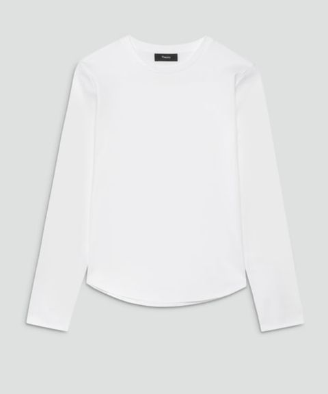 Clinton Knit 2 Shirt Tail Tee(ホワイト)綿 / ウォッシャブル / 手洗い可 / 01-5301002