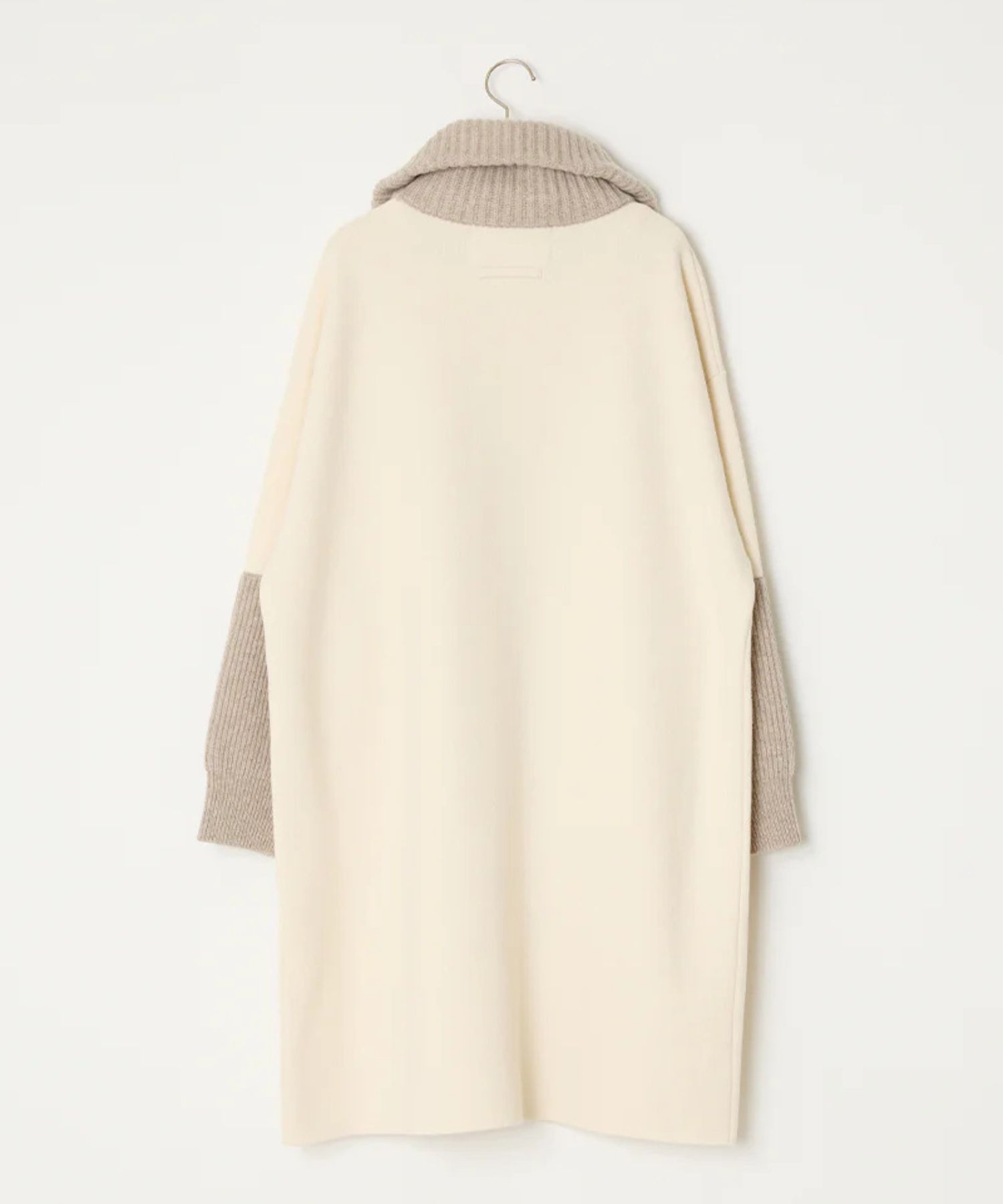 ULTRAFINE MERINO KNIT COAT (NATURAL)  毛/ 肉厚 / フラップポケット / ジップアップ /ADWS-501-47