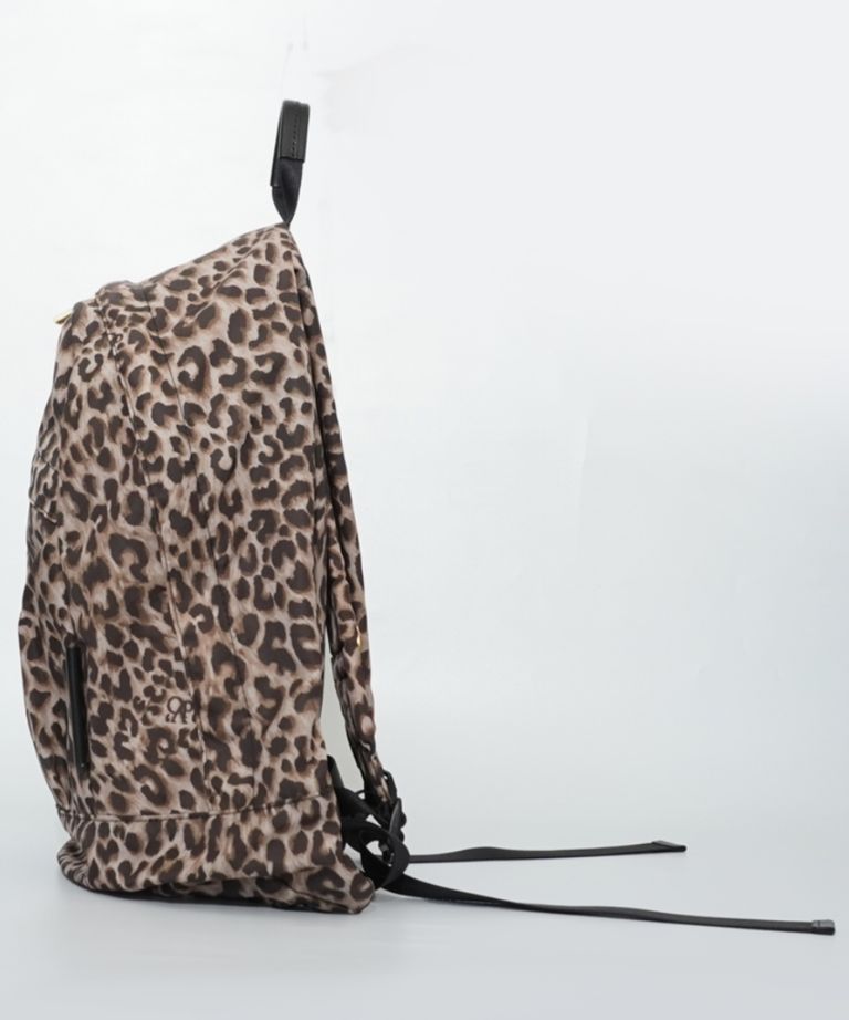 VIOLAd'ORO - GINO(leopard)ナイロン×牛革 / ファスナーポケット