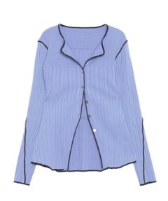 バイカラーアンサンブルニット(ラベンダー)ポリエステル / ウォッシャブル / 手洗い可 / インナーはタンク型 / 5126126