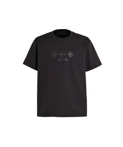TATRAS ブラック Tシャツ ポケット付き　ワンポイント　ロゴ TATRAS (タトラス) ワンポイント クルーネック 半袖 Tシャツ
