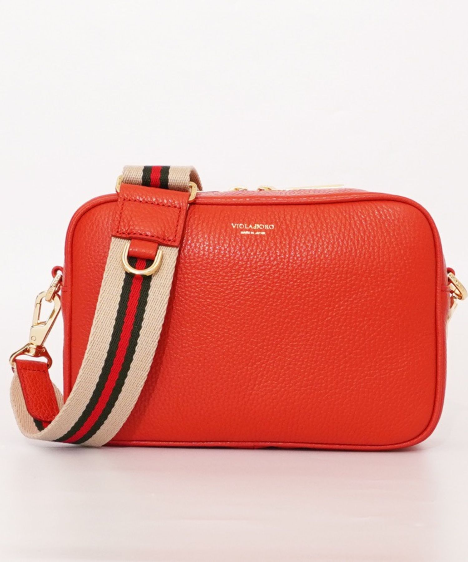ADRIA / アドリア (Scarlet) / 牛革 (Italian Leather) / ショルダーバッグ / 長財布・ポーチ入るサイズ / 日本製 / V-1483
