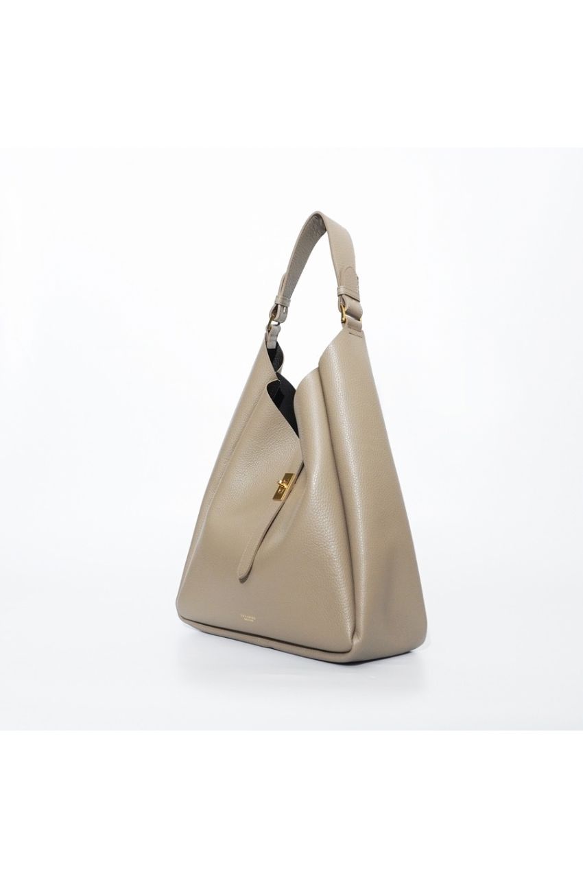 TRERO / トレロ (L/taupe / Black) / イタリアンWフェイスレザーワンショルダーバッグ / 牛革 / イタリアンレザー / V-1515