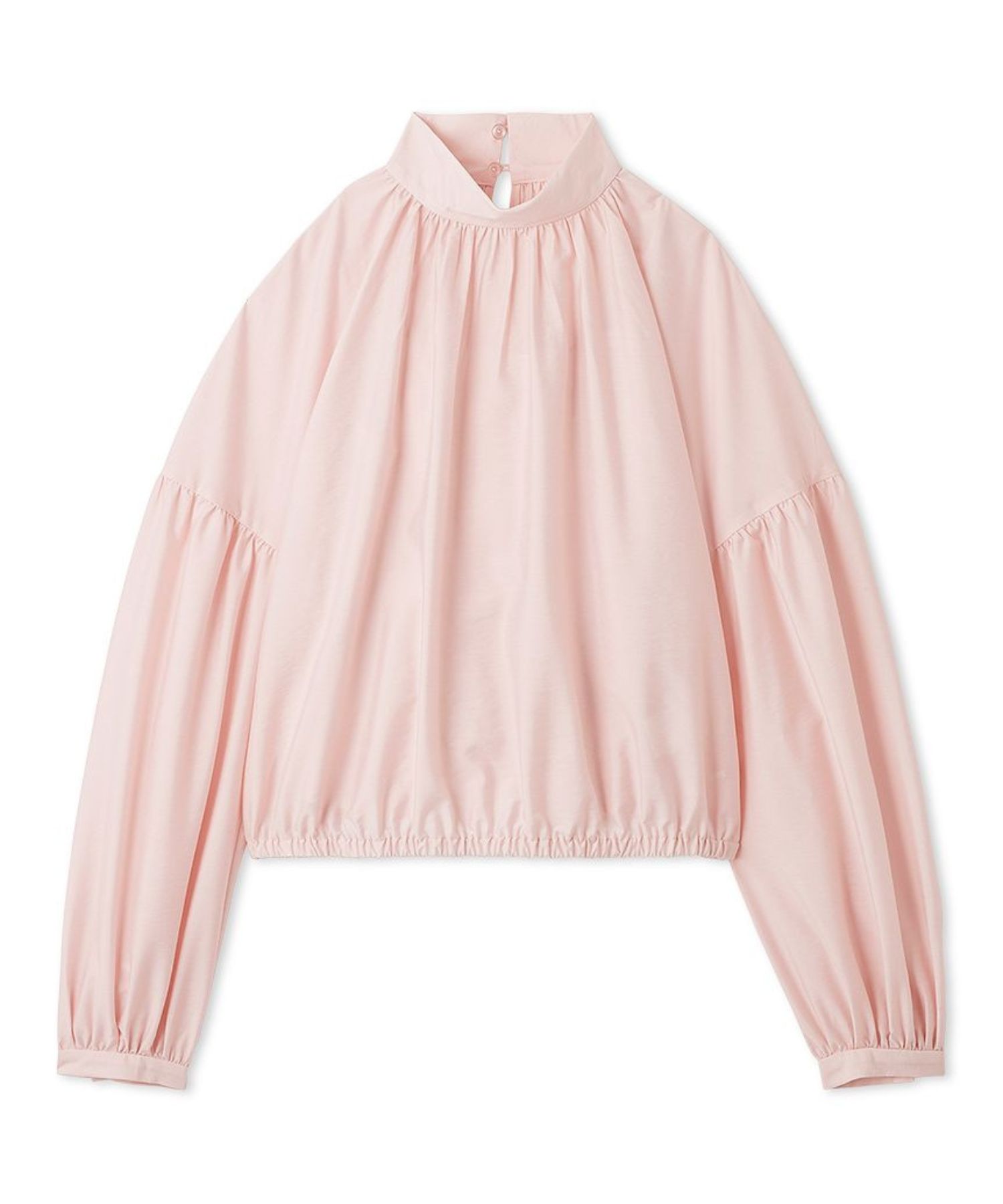 ボウタイシアーブラウス ( PNK ) ポリエステル/ ボウタイを取り外し可能/ シアー 素材 / 裾ゴム / 09WFB255021