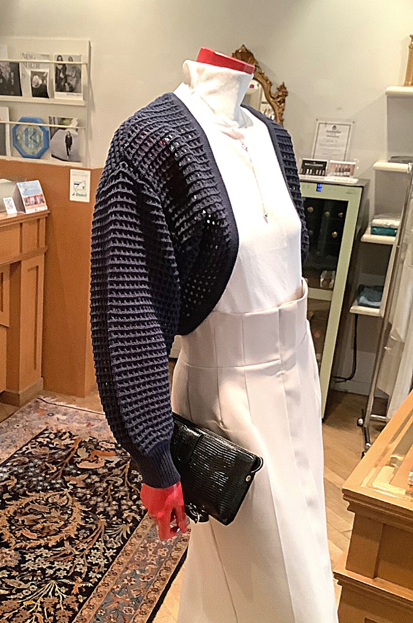 未使用タグ付き　FRAY I.D メッシュニットボレロ　アイボリー 未使用タグ付き FRAY I.D メッシュニットボレロ アイボリー