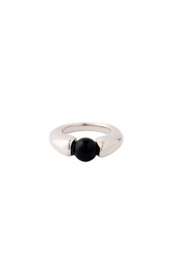 Lunar phase Thick Ring（pinky）2102006 Silver / ピンキーリング（シルバー）シルバー925 / シルバー1000コーティング / 専用箱付き / ギャランティーカード付き / 日本製 / ブラックオニキス【正規販売店】