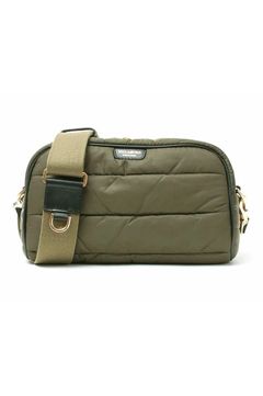 GINO / ジーノ (Khaki) / ナイロン / 牛革 (Italian Leather) / ショルダーバッグ / 長財布入るサイズ / 日本製 / V-2192