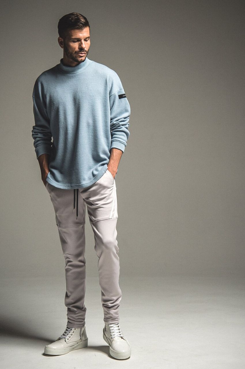 MOCKNECK OVER KNIT / モックネックドロップショルダーニット
