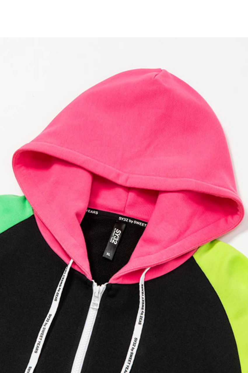 FLASH COLOR ZIP HOODIE / フレッシュカラージップフーディー