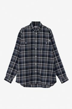 ロングスリーブフロストフォージフランネルシャツ (ブラック×グレー) コットン / チェック / 吸汗速乾性 / アウトドア /  NR62431