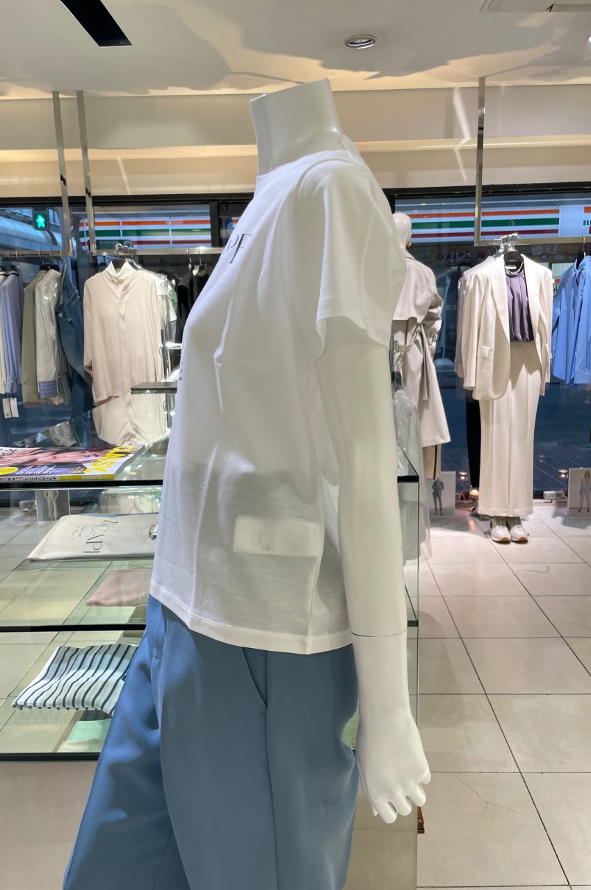 ロゴプリントジャストサイズTシャツ / ウォシャブル