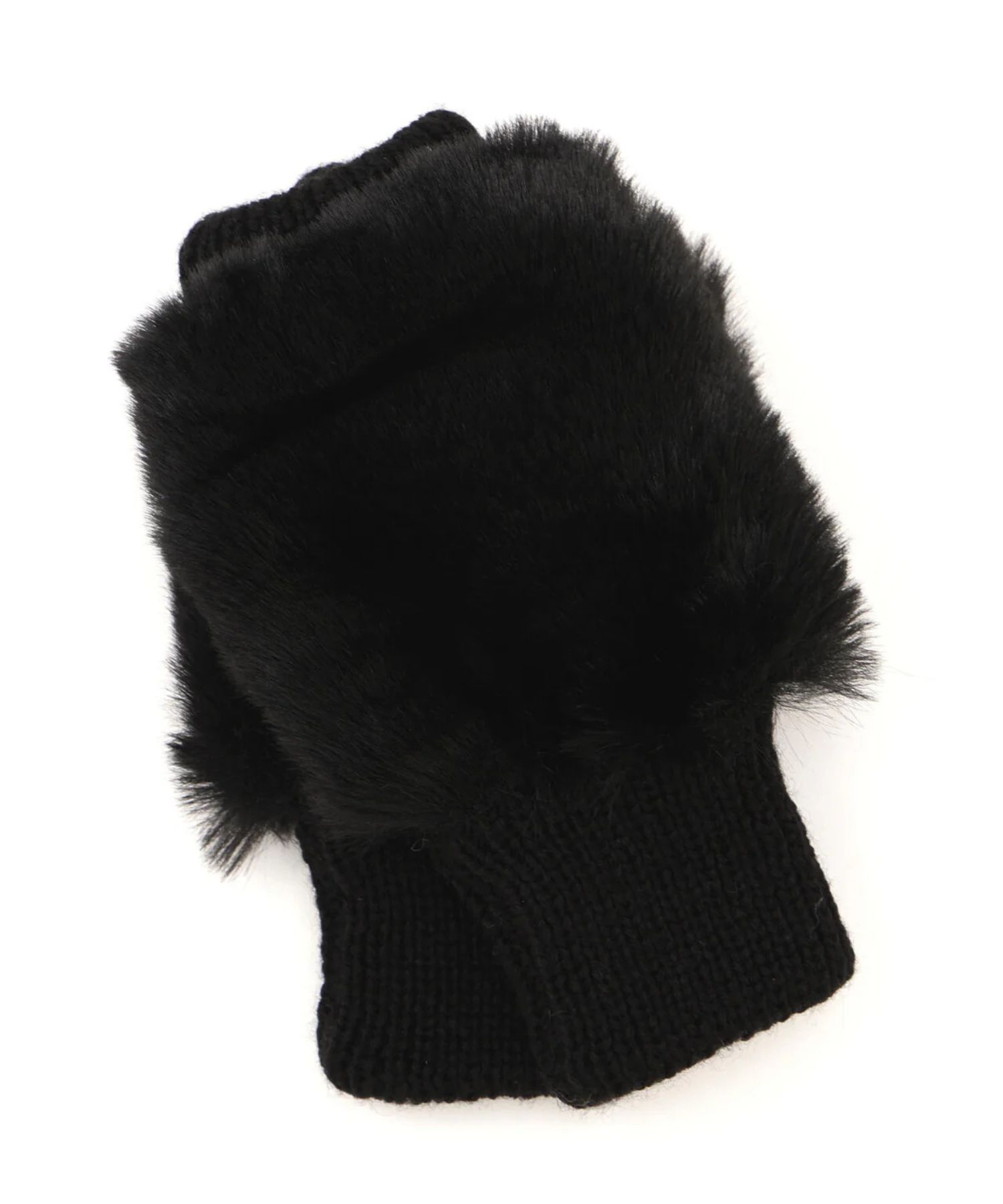 ファーストール&グローブ(ブラック)ポリエステル / ストールにクリップ仕様 /  0315298100