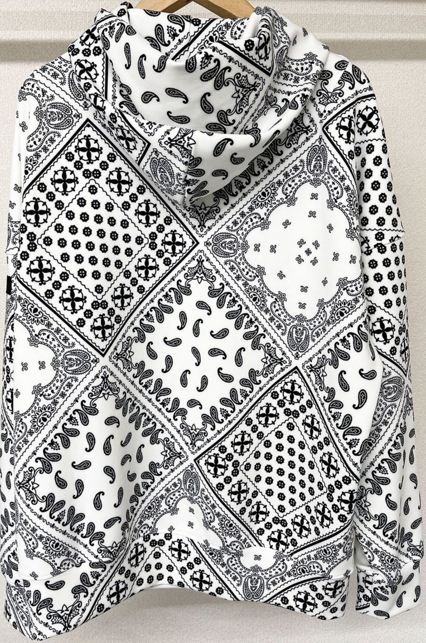 Antibacterial BANDANA loose hoodie / オリジナルバンダナルーズパーカー