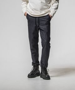 PAT WIDE EASY PANTS ( DENIM )  RAYON / 高機能素材 / ベルトループ付き /  ストレッチ  / 手洗可 / RC38-ST-036BN