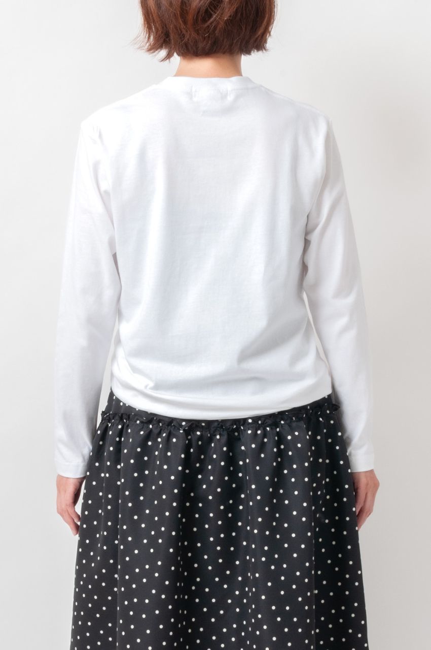 Printed long T-shirt (ブラック) コットン / クルーネック / ウォッシャブル / FK242-15213 02