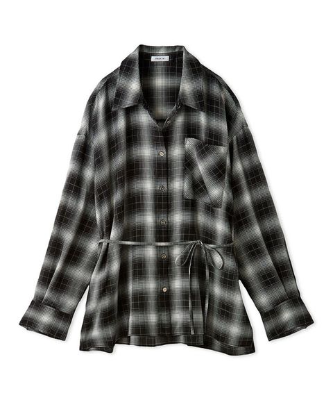 美品✨FRAY.ID 　サイドスリット　モッズコート　ホワイト　フリー FRAY I.D（フレイアイディー）の「サイドベルトスリットジレ