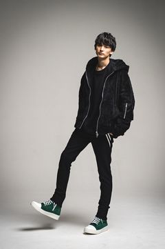 BOA ZIP LOOSE HOODIE /  ボアジップルーズフーディー