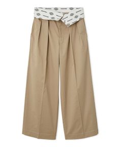 【FRAY I.D｜Dickies】ツータックワイドツイルパンツ(BEG) ポリエステル / ポケット有り / 丈夫 /手洗い可 / FWFP254805