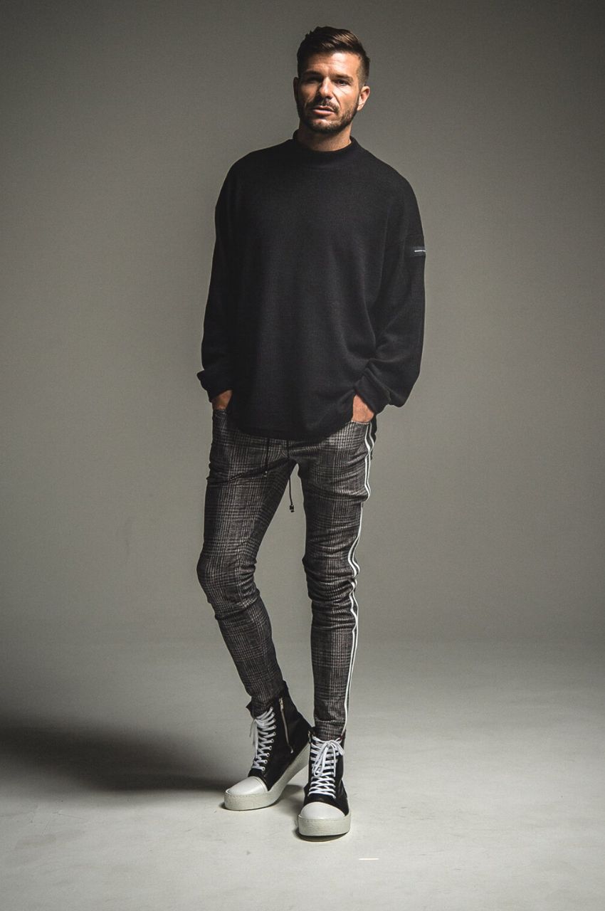 MOCKNECK OVER KNIT / モックネックドロップショルダーニット