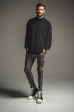 MOCKNECK OVER KNIT / モックネックドロップショルダーニット