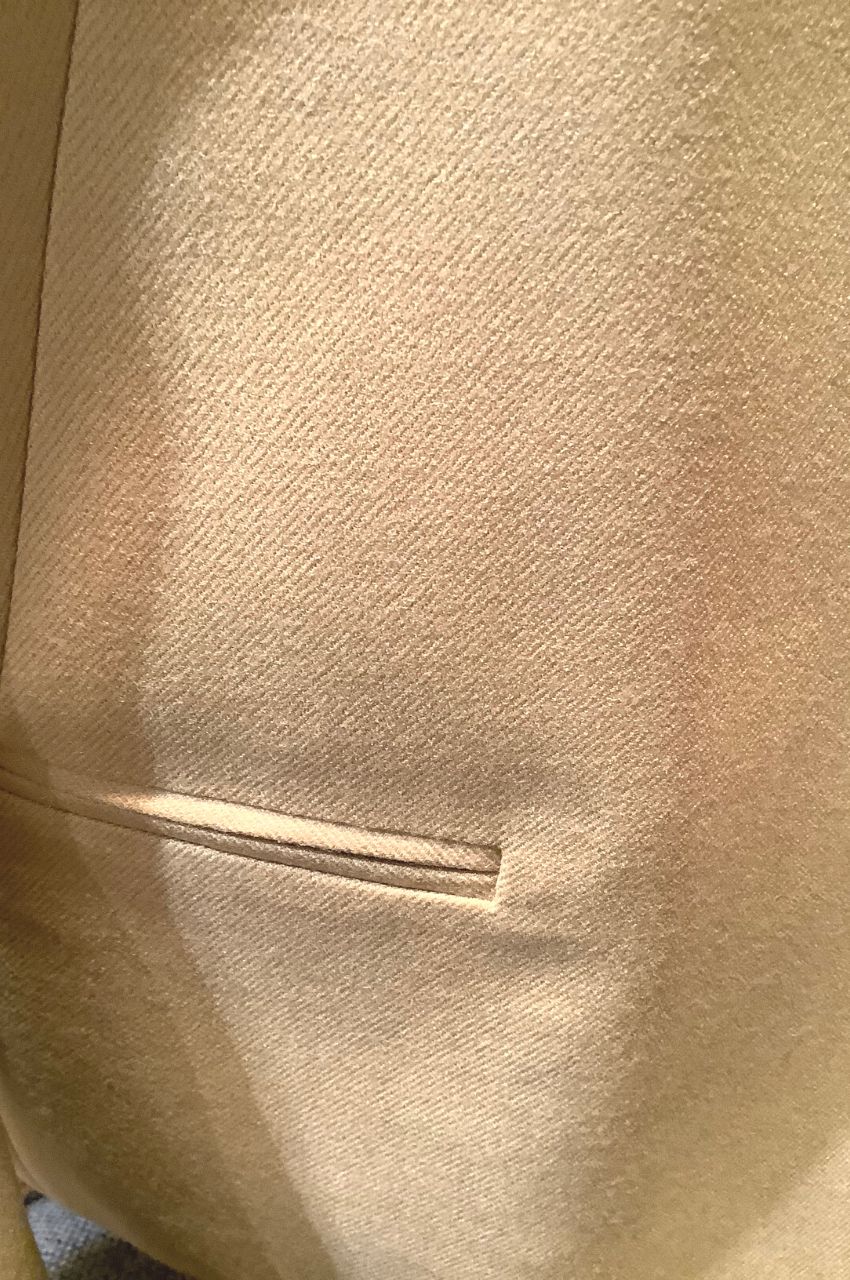 SUPER FINE WOOL SAXONY COLLARLESS JACKET / スーパーファインウールサキソニー ノーカラージャケット
