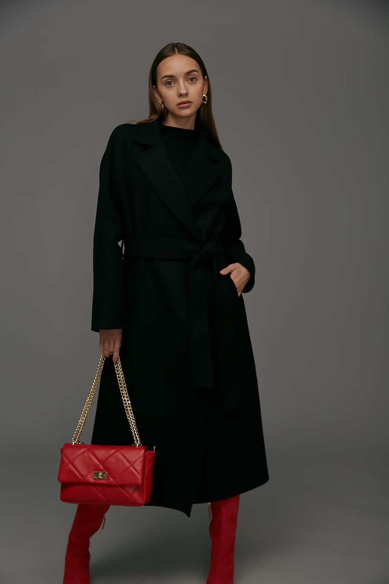 m*m様 美品 完売品 ベイジ RAME カシミヤ混 へリンボーン リバー