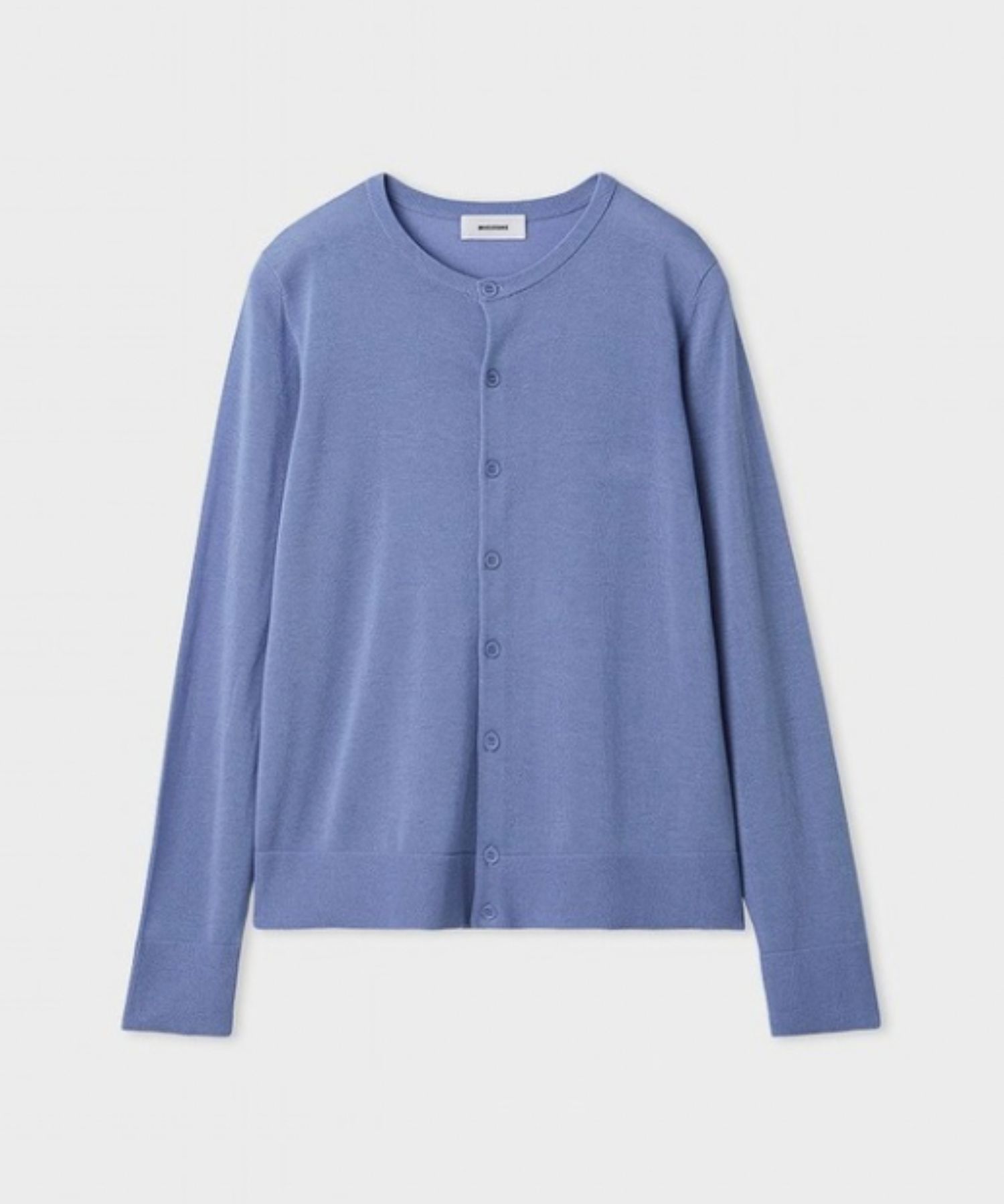 シルク混天竺ニットカーデ(ブルー)セルロース / 手洗い可 / 伸縮性あり / MWND261096