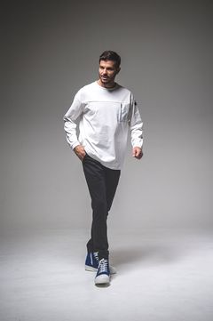 nylon pocket LOOSE LONG SLEAVE / ナイロンポケットルーズロングスリーブTシャツ