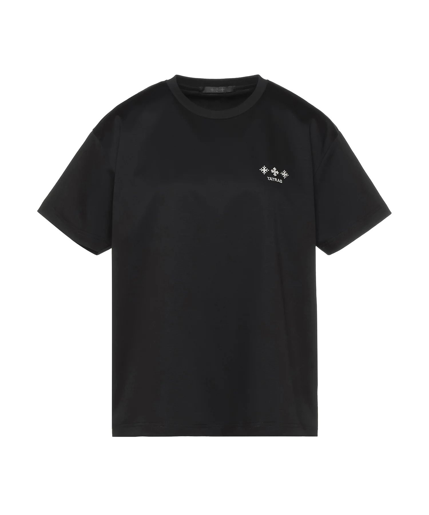 GISELLA ジゼラ Tシャツ (ブラック) 綿 / 胸元ロゴ / 背面ロゴ / クルーネック  / LCKZ0750083588