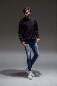 EX denim jersey line PT DIND / デニムジャージ ラインパンツ