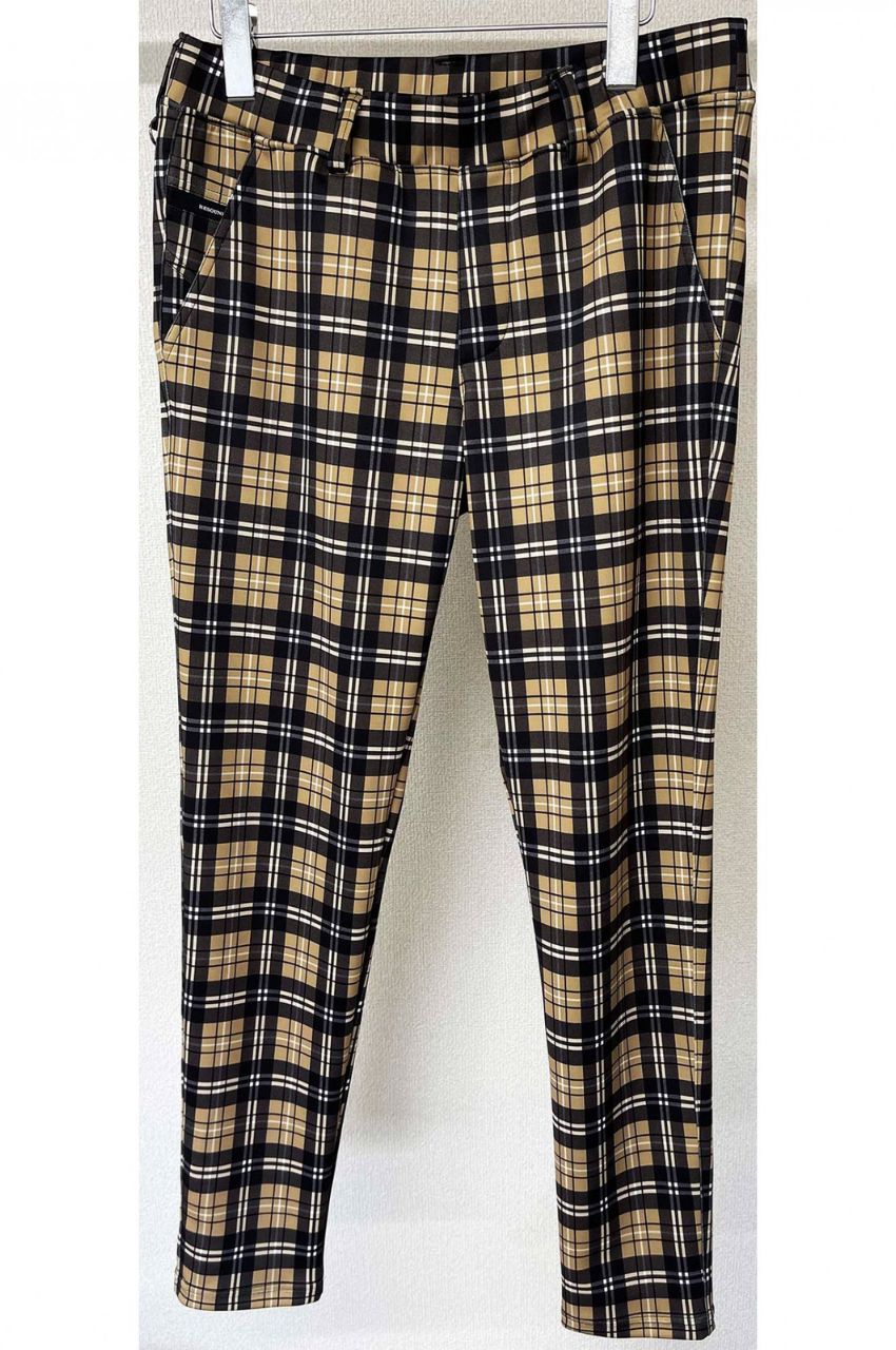 CHRIS EASY PANTS CHECKBEIGE / イージーパンツチェックシリーズ