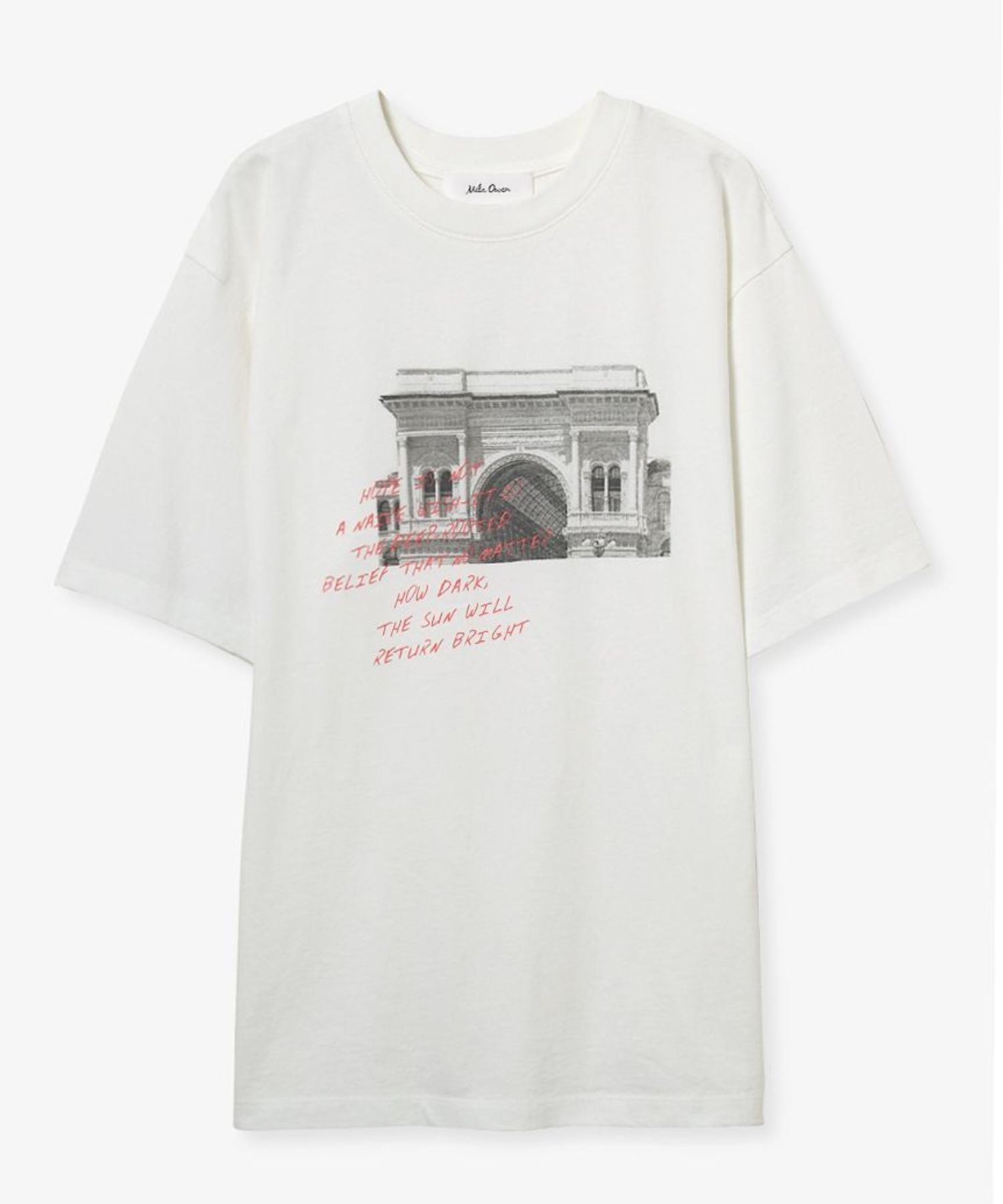 フォトプリントTシャツ ( WHT  ) 綿 / モノクロームフォトプリント / フライス素材 / 柔らかい /  09WCT255149