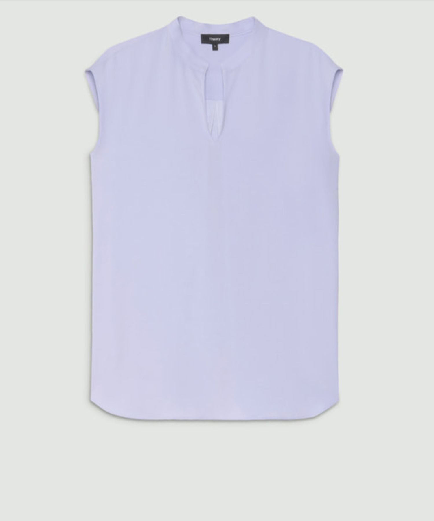 Powder Crepe Boxy Top(ソフトアイリス) / トリアセテート / ウォッシャブル / 01-5208216