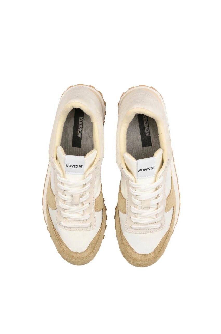 MARATHON TRAIL (WHITE/BEIGE) 牛革/ナイロン / TRAIL SOLE / 軽量
