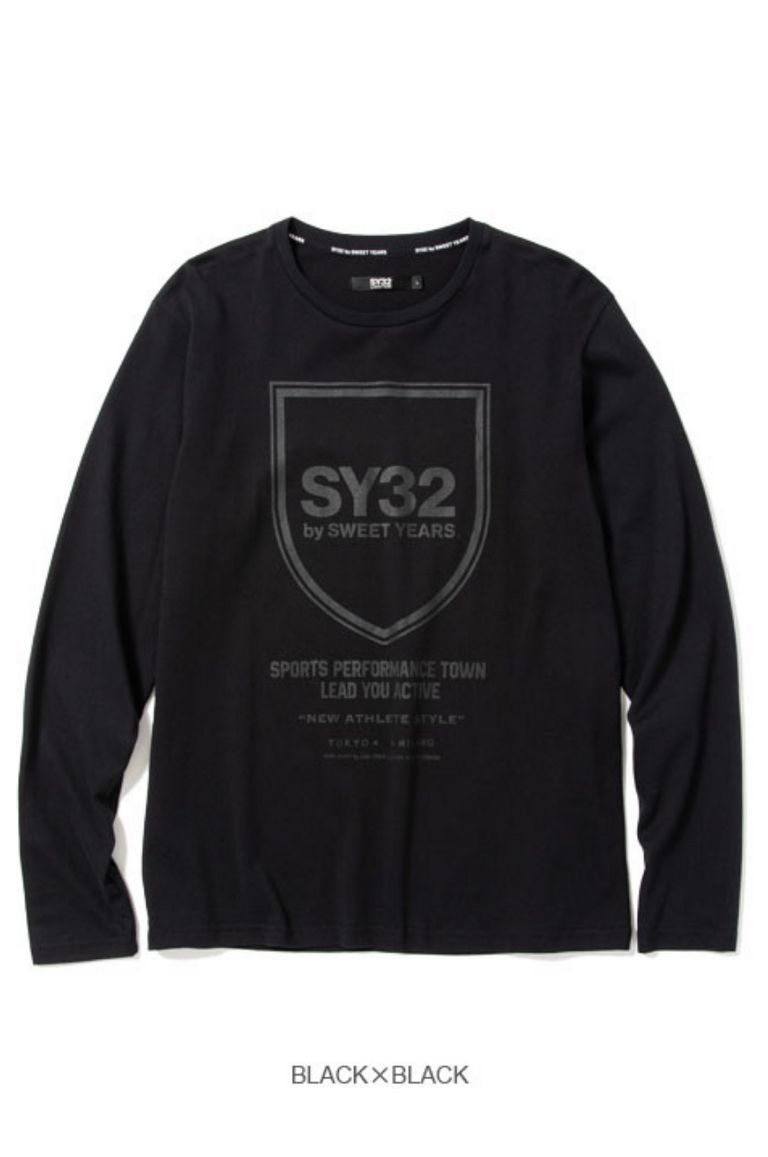 SY32 by SWEET YEARS - SHIELD EMBLEM L/S TEE | LA FEMME