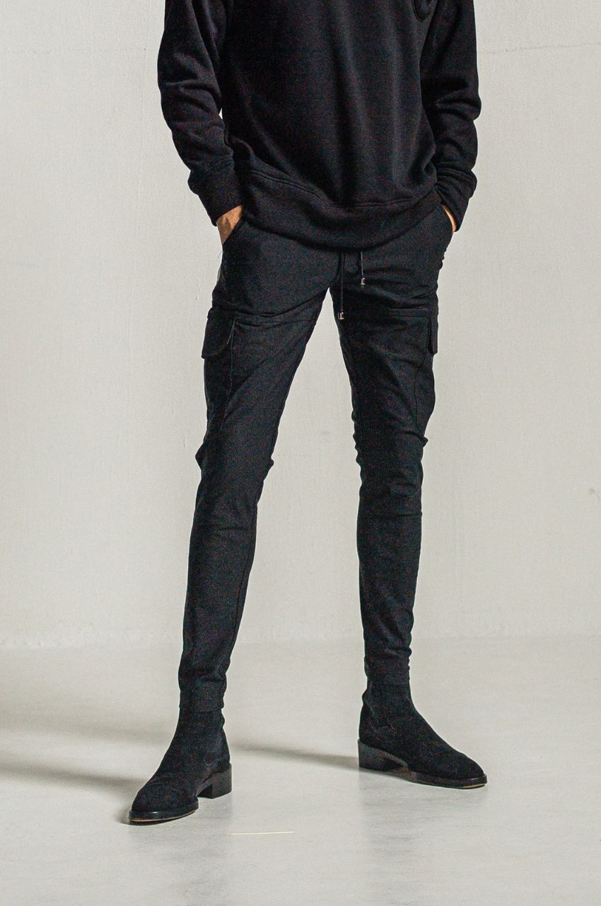 Darrell HEAT cargo PT (BLACK) レーヨン / ストレッチ / 裏起毛 / ウォッシャブル / RC34-ST-010H